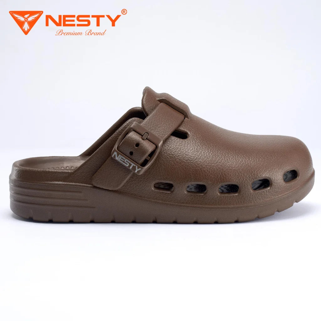 Buckle Strap Clogs – Ultra-Lightweight with Massage Cushion & Anti-Slip Sole for Men & Women – [NE29]