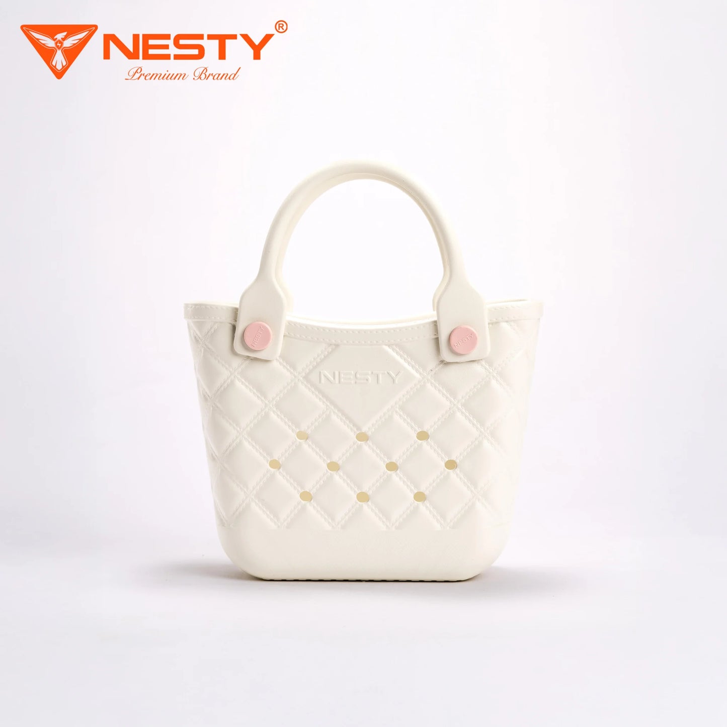 Women’s Mini Handbag – Cute Checkered Design – Includes 10 Free Charms – [TX-09]