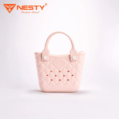 Women’s Mini Handbag – Cute Checkered Design – Includes 10 Free Charms – [TX-09]