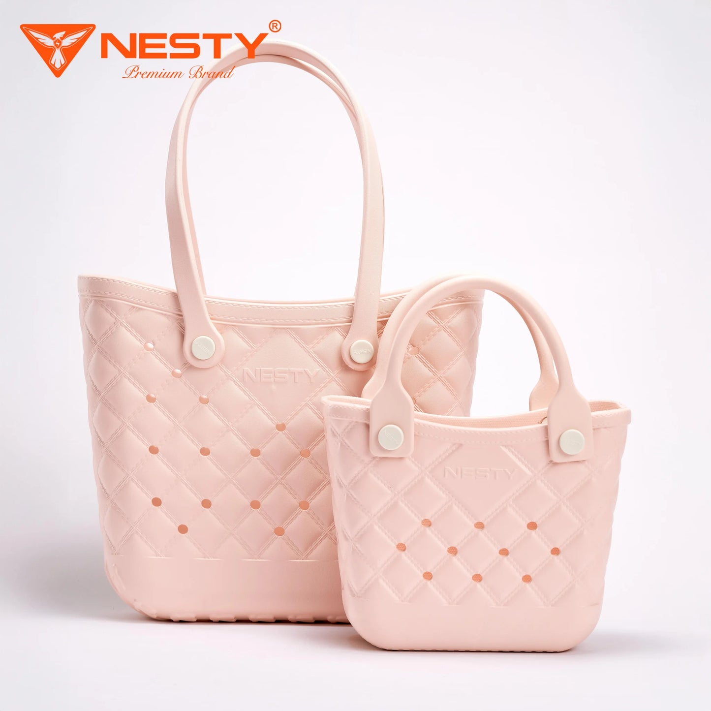 Combo of Two Handbags (Sizes S & L) – Includes 20 Free 3D Charms – [CBTX-910]