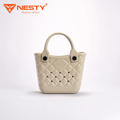 Women’s Mini Handbag – Cute Checkered Design – Includes 10 Free Charms – [TX-09]