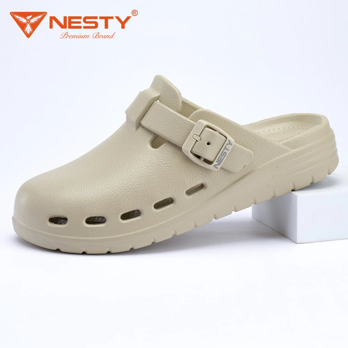 Buckle Strap Clogs – Ultra-Lightweight with Massage Cushion & Anti-Slip Sole for Men & Women – [NE29]