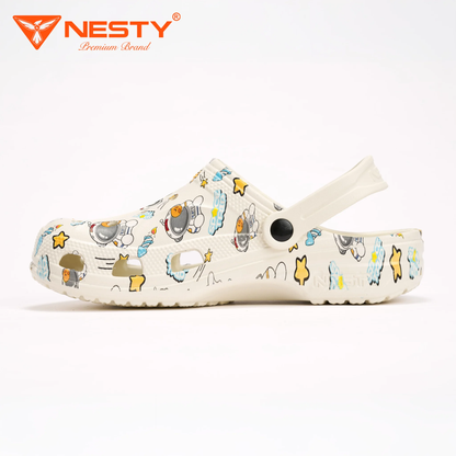 Premium Family Clogs – Astronaut Print – Soft, Cushioned & Anti-Slip for Safety – [NE50-1]