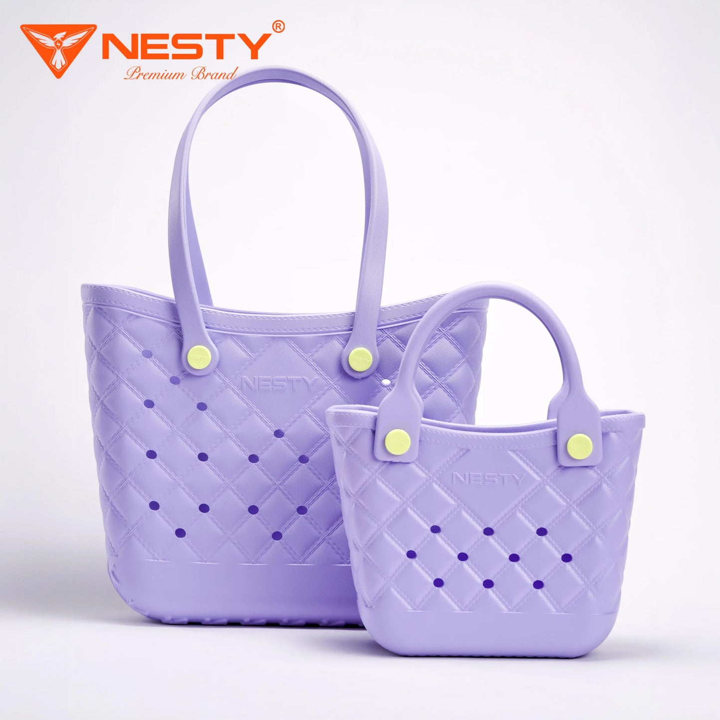 Combo of Two Handbags (Sizes S & L) – Includes 20 Free 3D Charms – [CBTX-910]