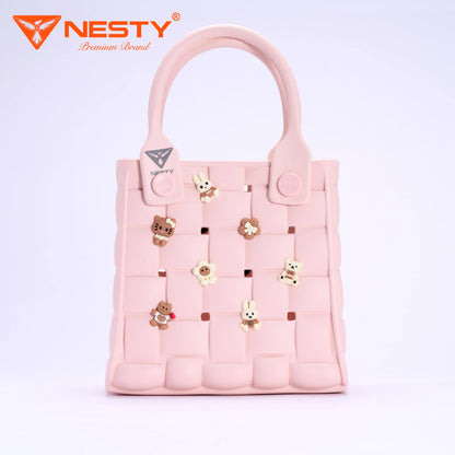 Women’s Handbag – Charm Attached – [Free Random Sticker] – [TX-06]